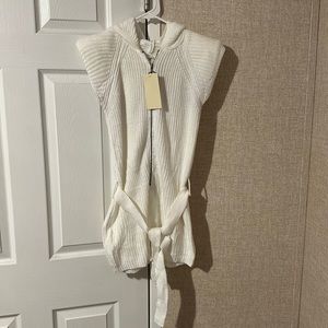 Hooded sweater romper